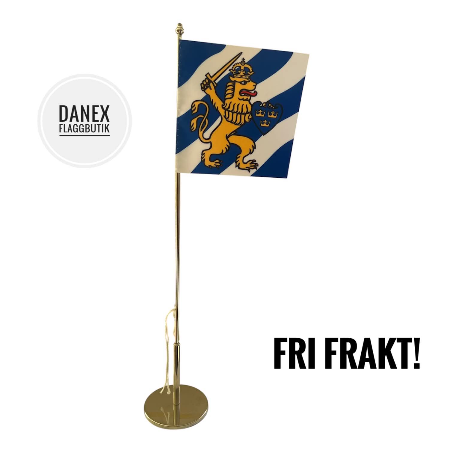 Göteborg Bordsflagga ink stång ( 50 cm )
