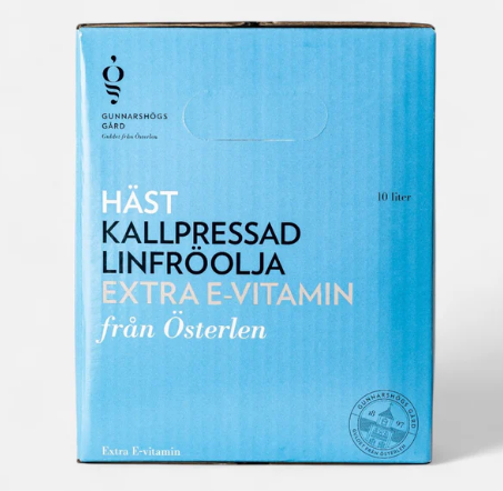 Linfröolja HÄST Extra E-vitamin 10 L bag-in-box