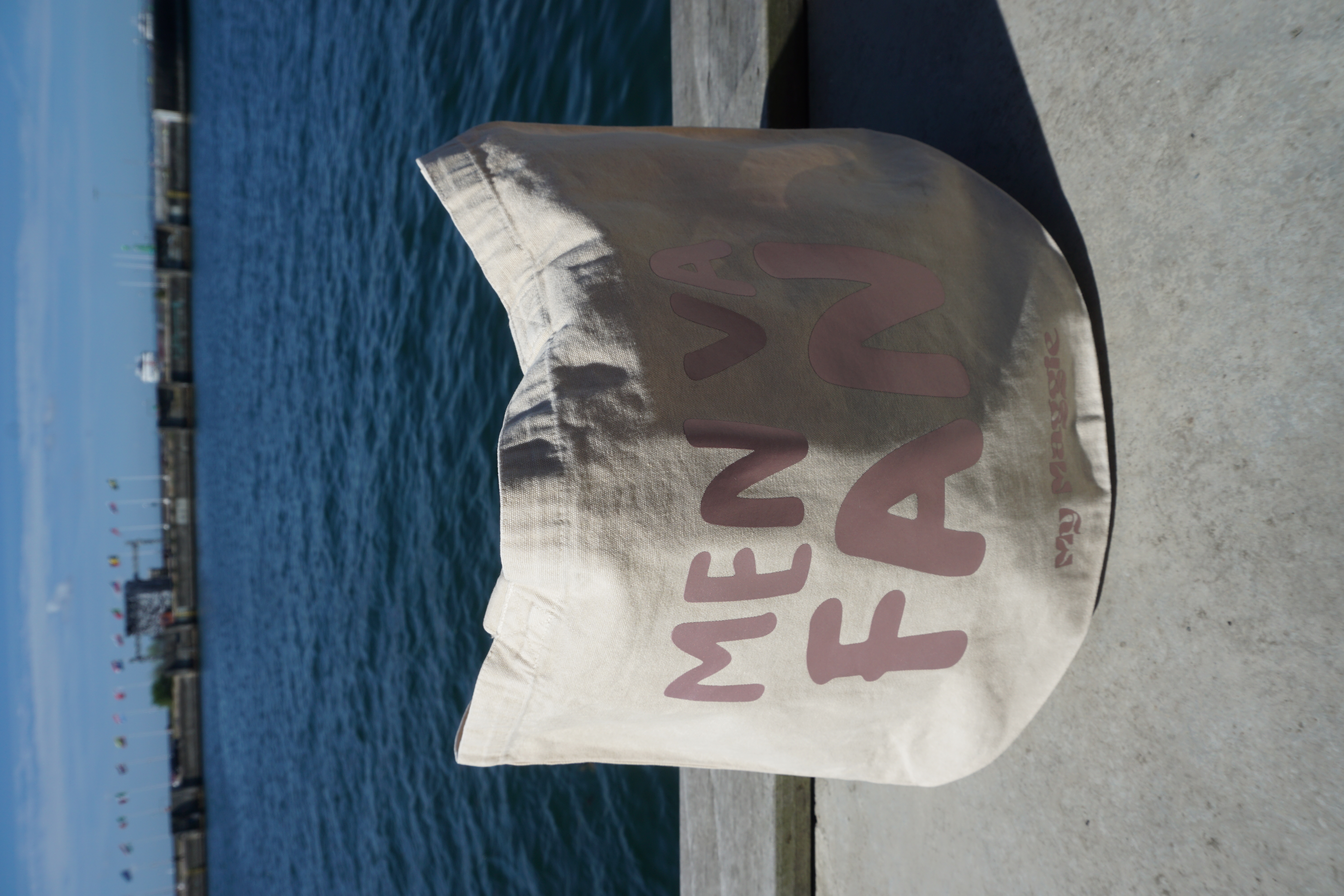 Tote bag beige with light pink metallic - 2
