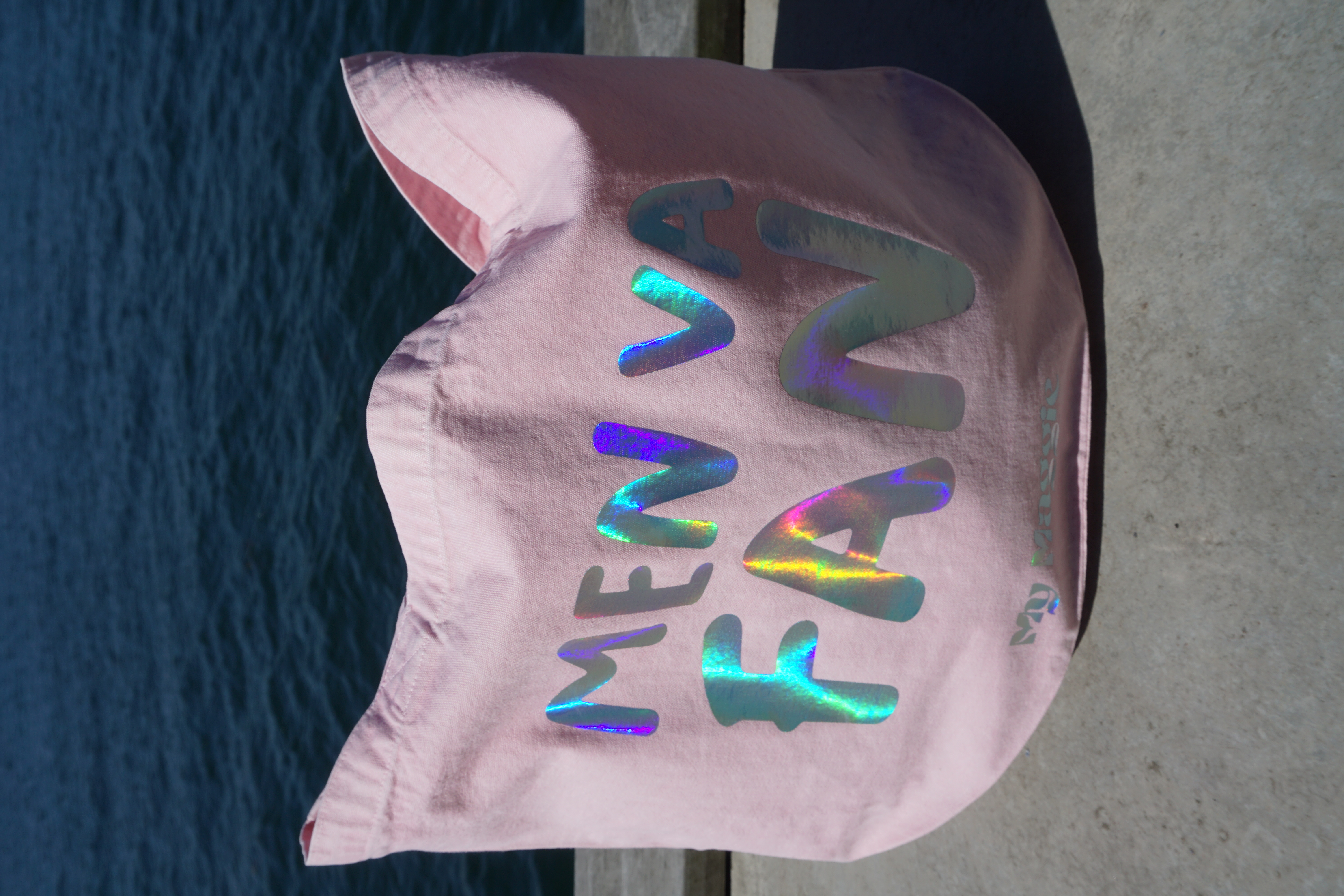 Tygkasse rosa med holotryck - 2