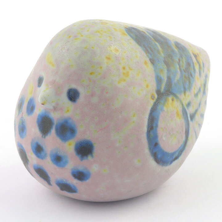 Lisa Larson (Fåglar 1964) Rounded Bird with Relief Decor 10 cm