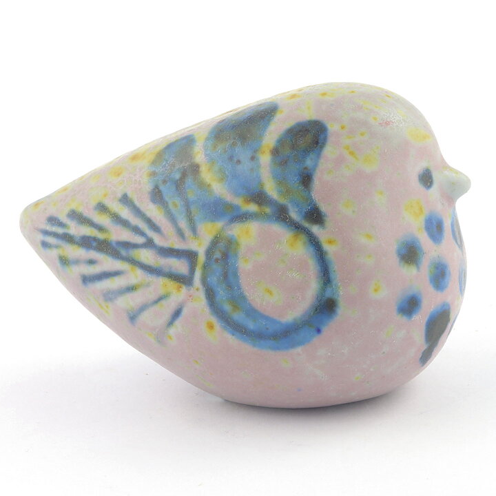 Lisa Larson (Fåglar 1964) Rounded Bird with Relief Decor 10 cm
