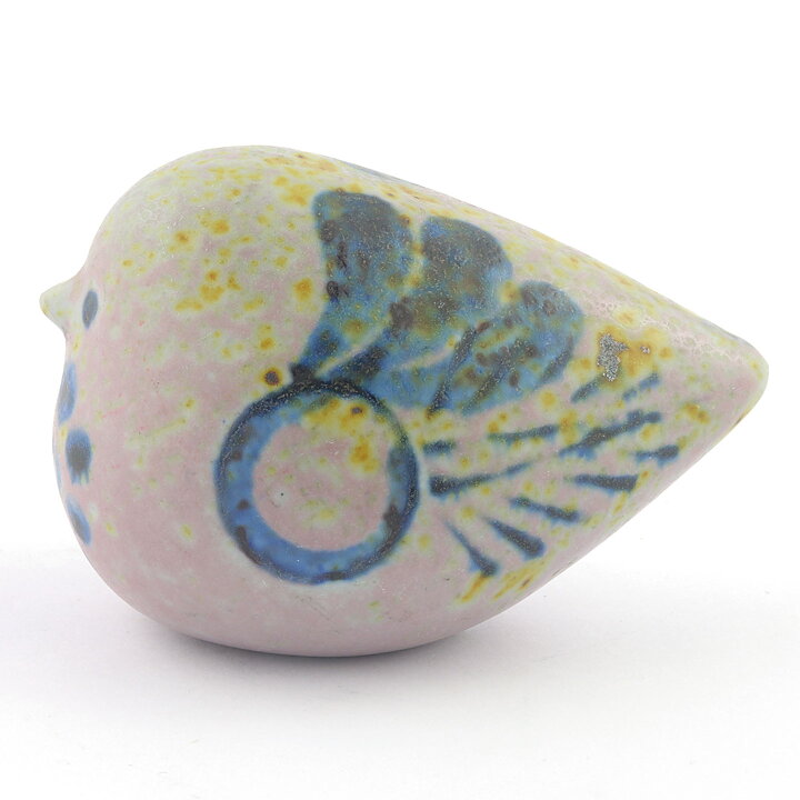 Lisa Larson (Fåglar 1964) Rounded Bird with Relief Decor 10 cm