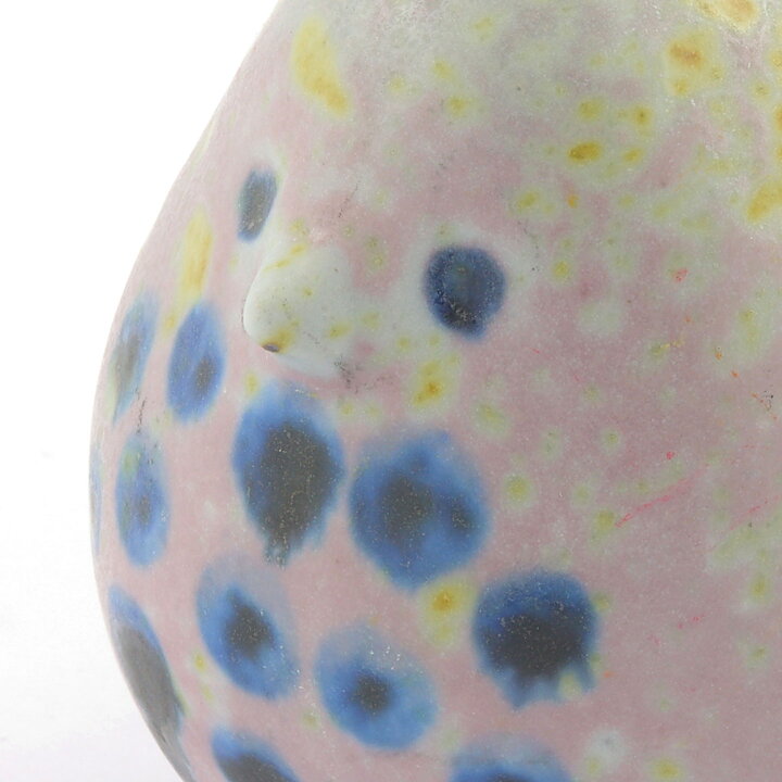 Lisa Larson (Fåglar 1964) Rounded Bird with Relief Decor 10 cm