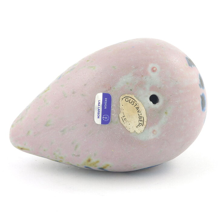 Lisa Larson (Fåglar 1964) Rounded Bird with Relief Decor 10 cm