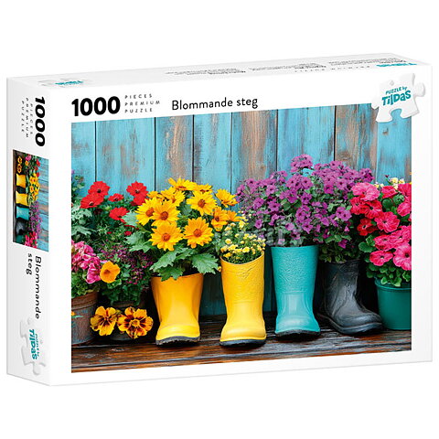 Blommande Steg 1000 bitars pussel
