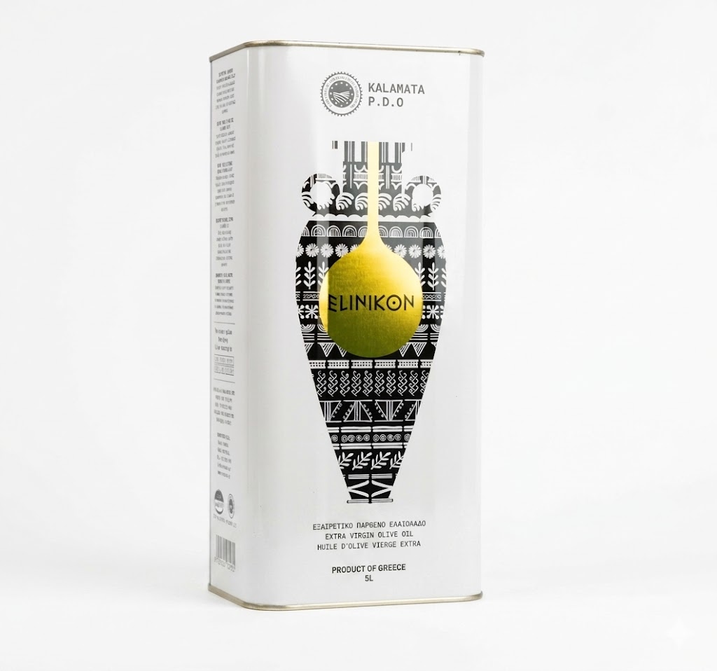 Kalamata P.D.O. extra virgin olive oil ELINIKON (5L), free shipping