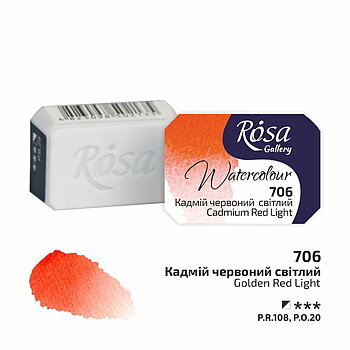 Akvarellfärg - Rosa Gallery Watercolor Paint, kopp - 706 Cadmium Red Light