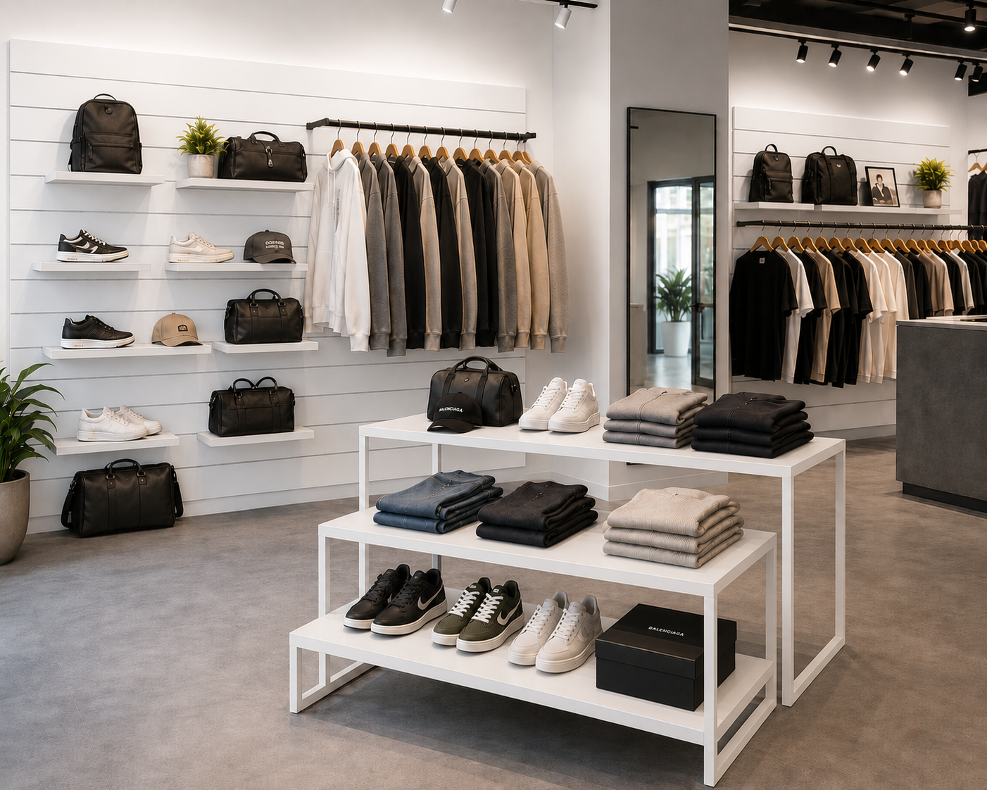 Spårpanel Butiksinredning