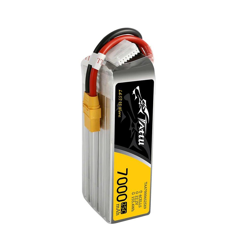 GensAce Tattu 7000mAh 6S 22.2V 25C Lipo Battery pack with XT90 - 8