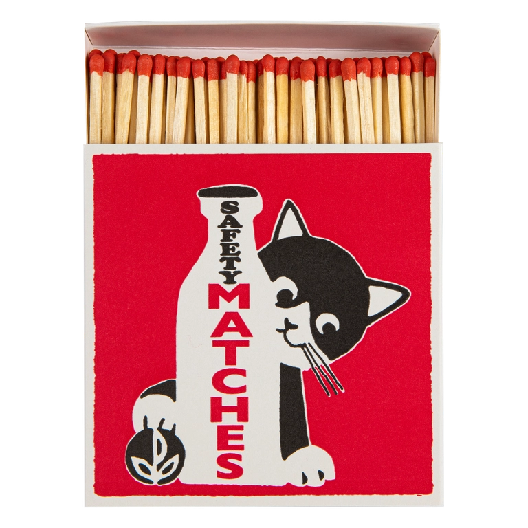 Tändsticksask Milk Bottle Cat Matches