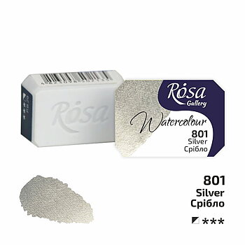 Akvarellfärg - Rosa Gallery Watercolor Paint, kopp - 801 Silver