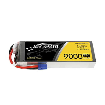 GensAce Tattu 9000mAh 22.2V 25C 6S1P Lipo Battery Pack with EC5