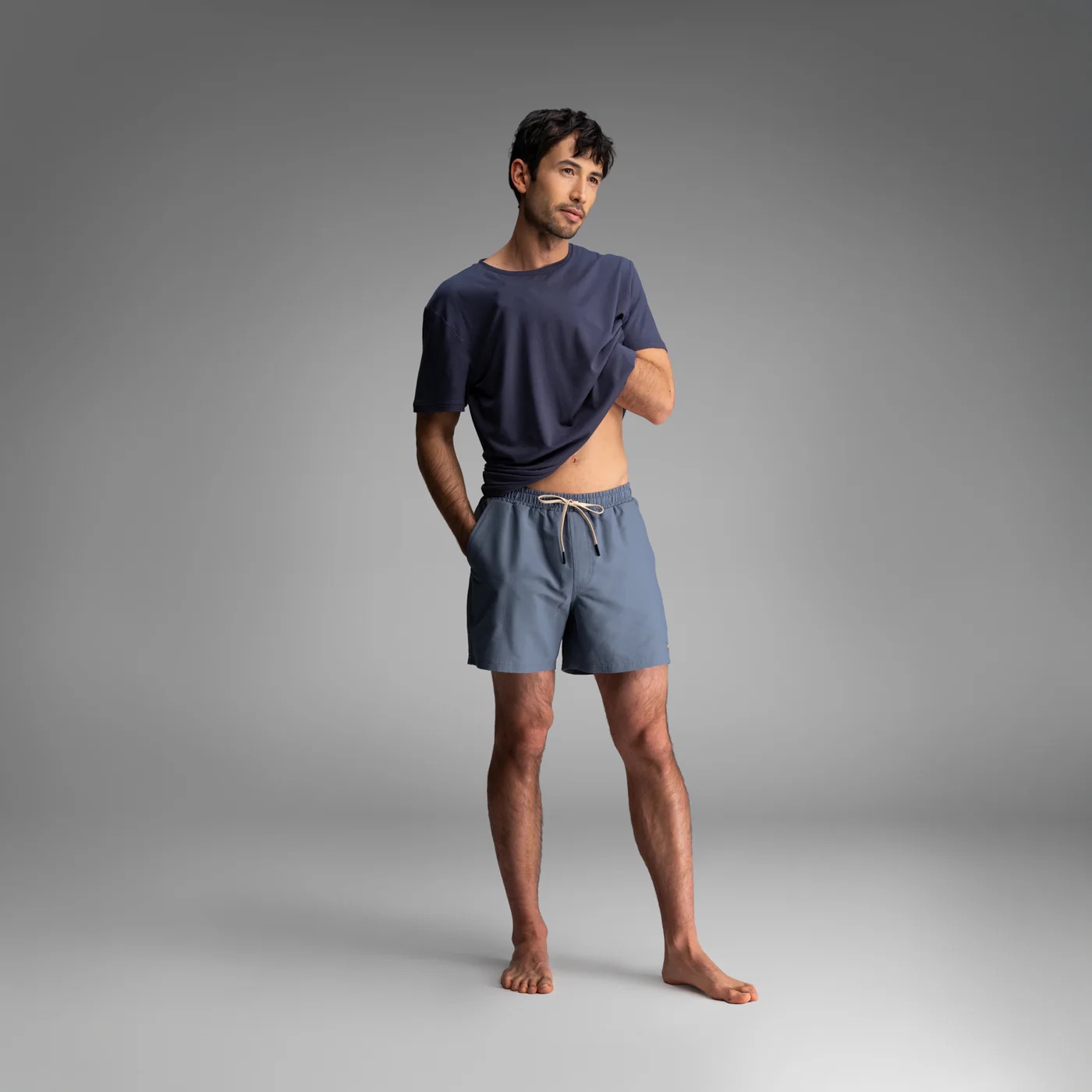 AGUA WAVE SWIM SHORT 2N1 - 5IN CHINA BLUE - 2