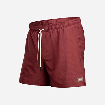 AGUA WAVE SWIM SHORT 2N1 - 5IN RED MAHOGANY