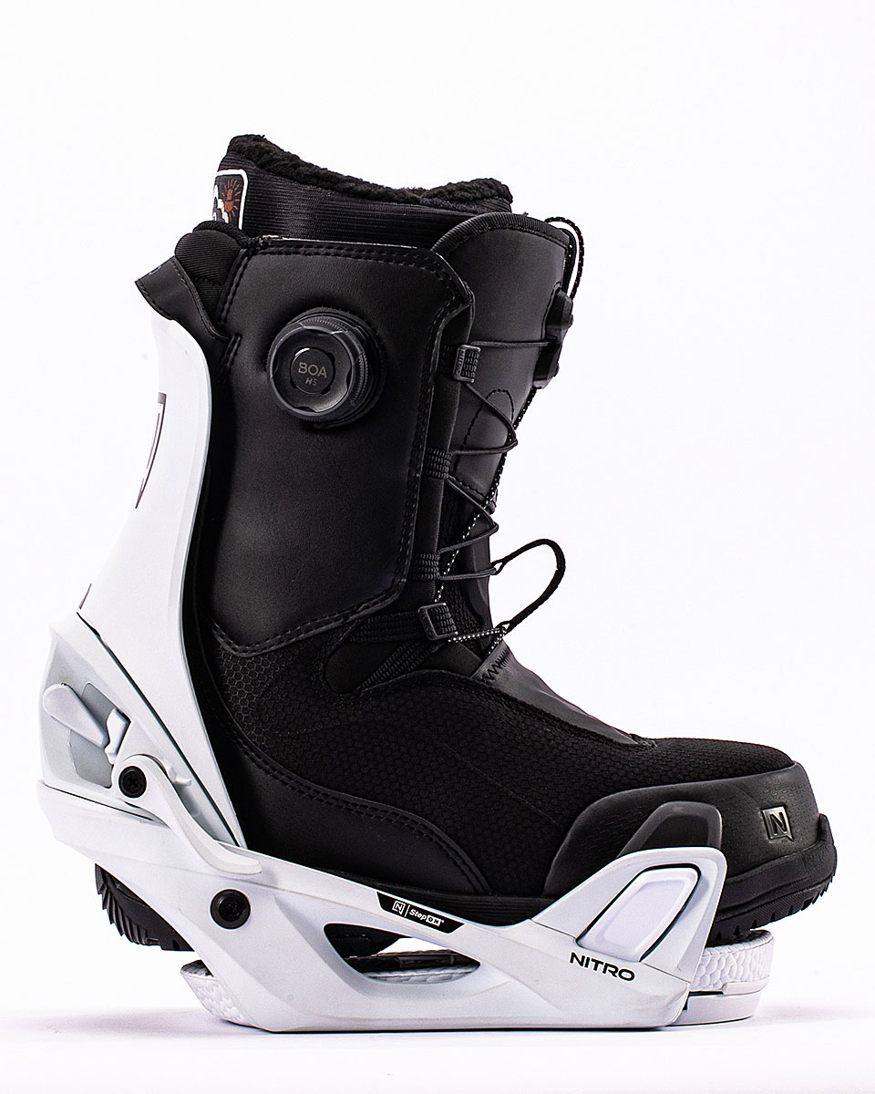 Nitro Snowboardbindning - Step-On Womens White - 4