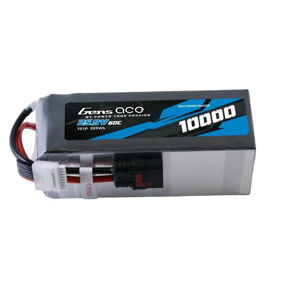 GensAce 10000mAh 25.9V 60C 7S1P Battery Pack with QS8 Plug