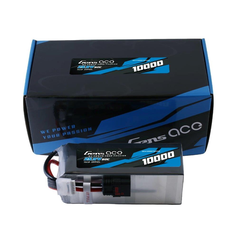 GensAce 10000mAh 25.9V 60C 7S1P Battery Pack with QS8 Plug - 4