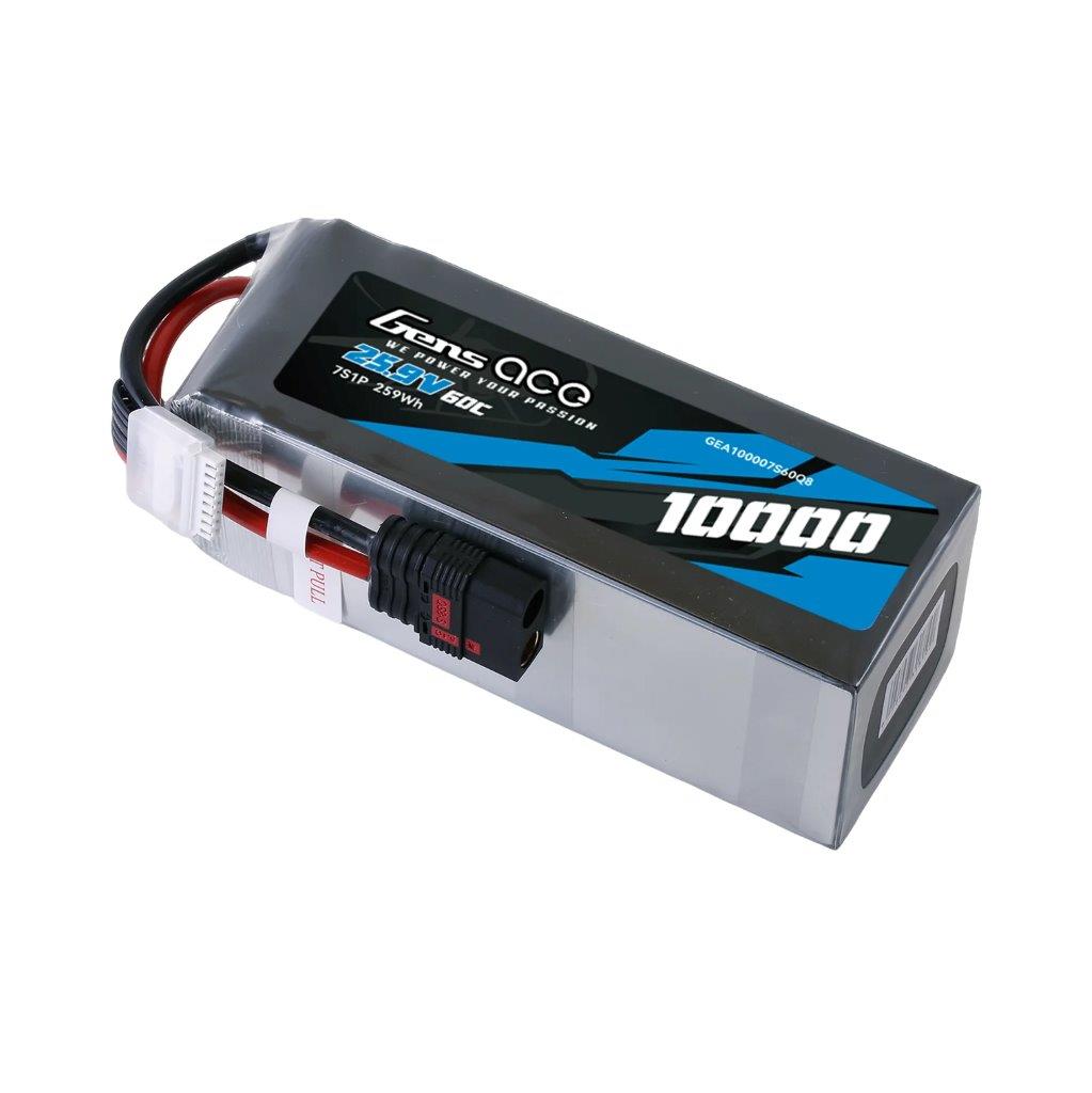 GensAce 10000mAh 25.9V 60C 7S1P Battery Pack with QS8 Plug - 3