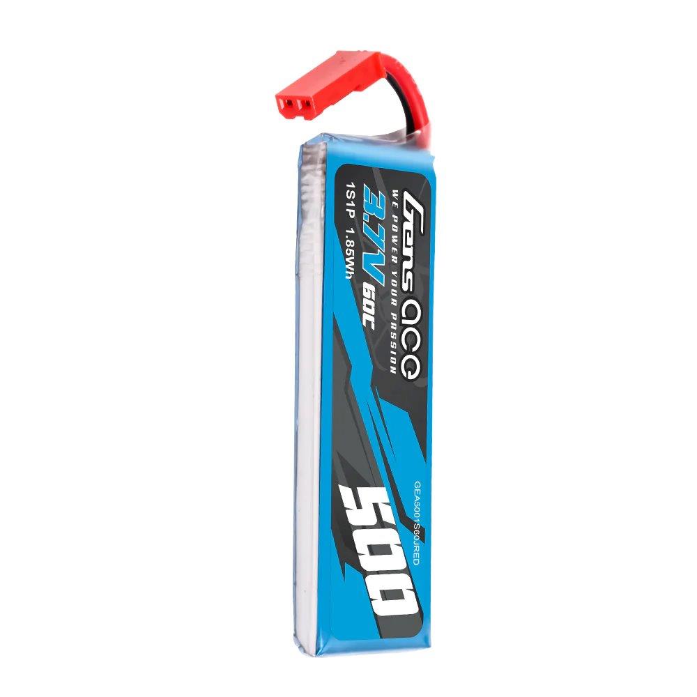 GensAce 500mAh 3.7V 60C 1S1P Lipo Battery Pack with JST-SYP Plug - 4