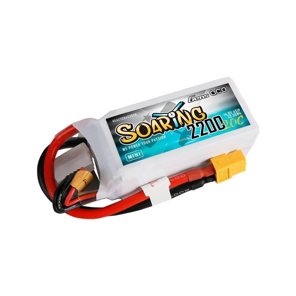 GensAce 2200mAh 4S 20C 14.8V LiPo Battery with XT60 Plug - 3