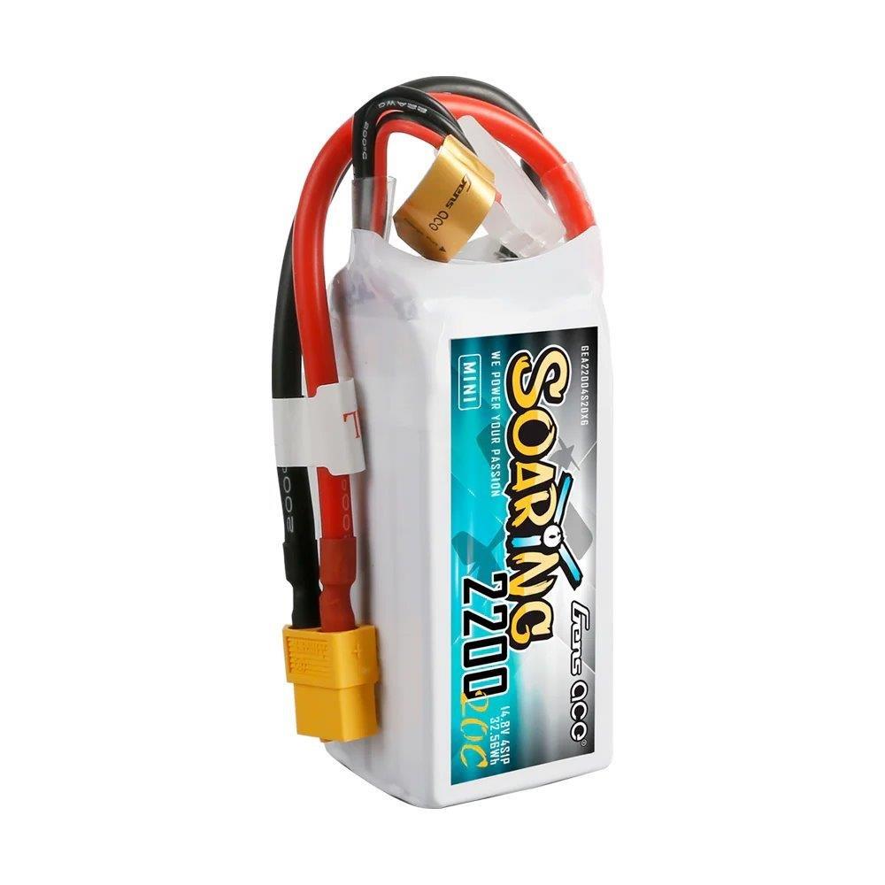GensAce 2200mAh 4S 20C 14.8V LiPo Battery with XT60 Plug - 2