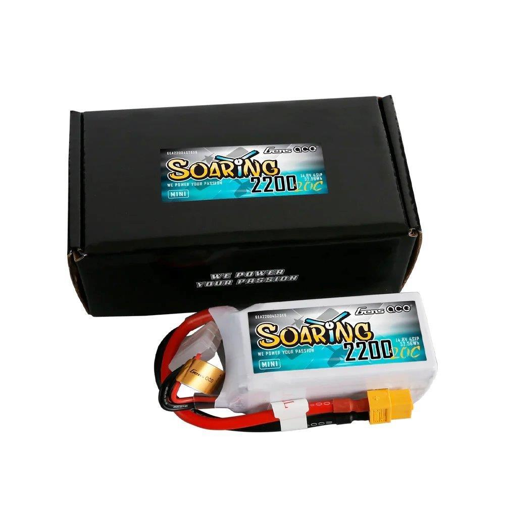 GensAce 2200mAh 4S 20C 14.8V LiPo Battery with XT60 Plug - 5