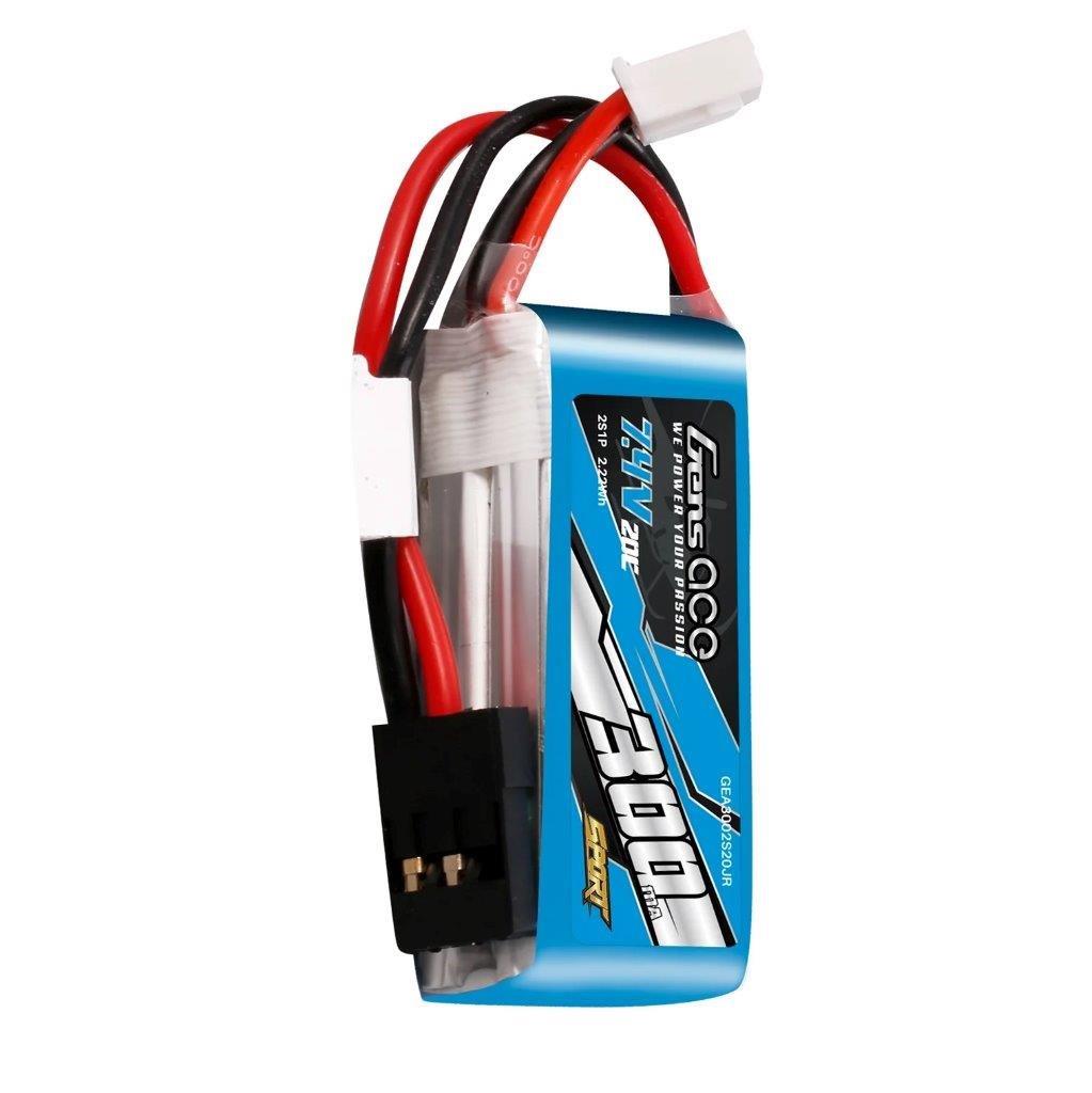 GensAce 300mAh 2S 7.4V 20C Lipo Battery (F3K) - 4