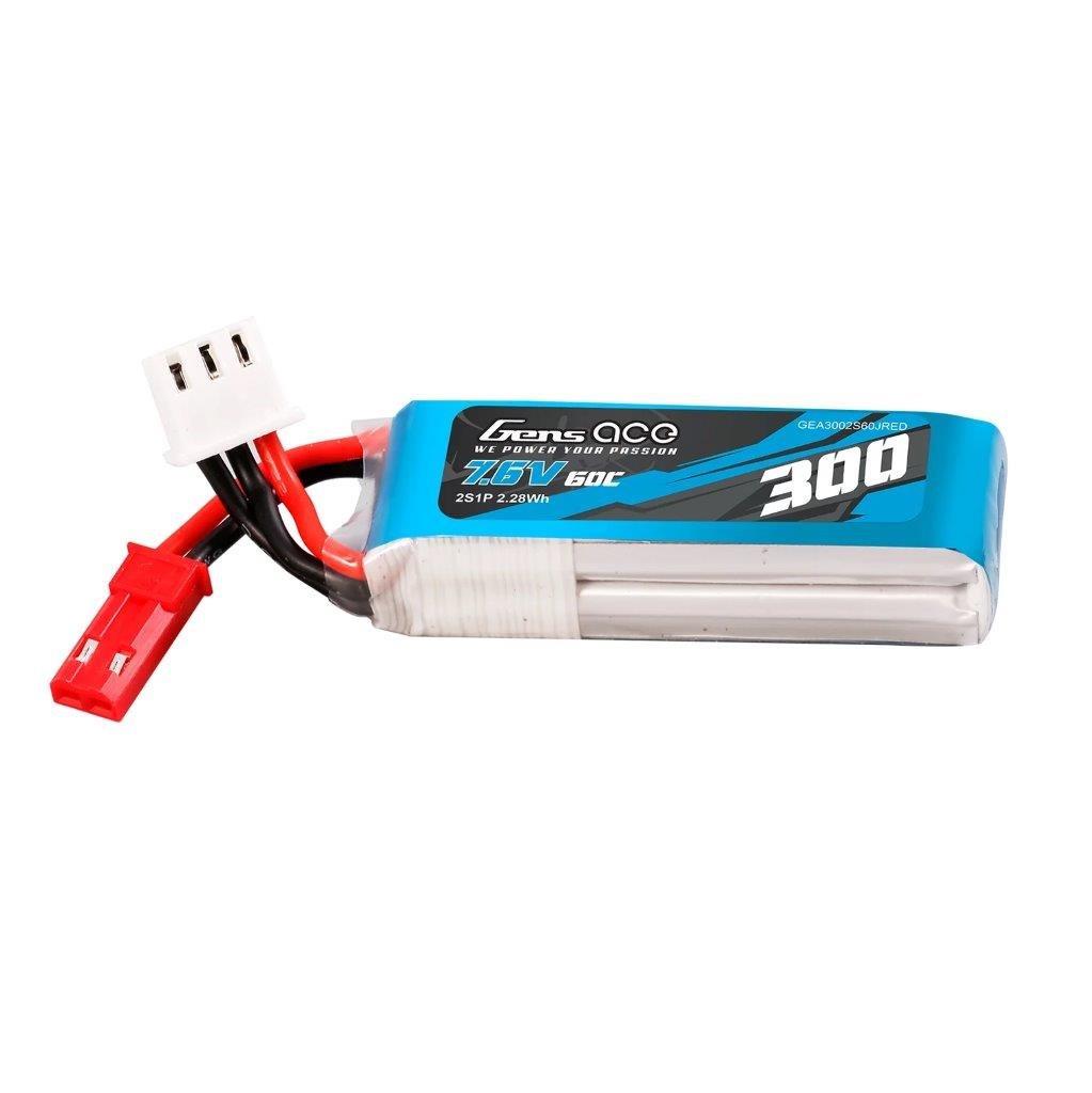 GensAce 3300mAh 7.6V 60C 2S1P HV Lipo Battery Pack with JST-SYP Plug