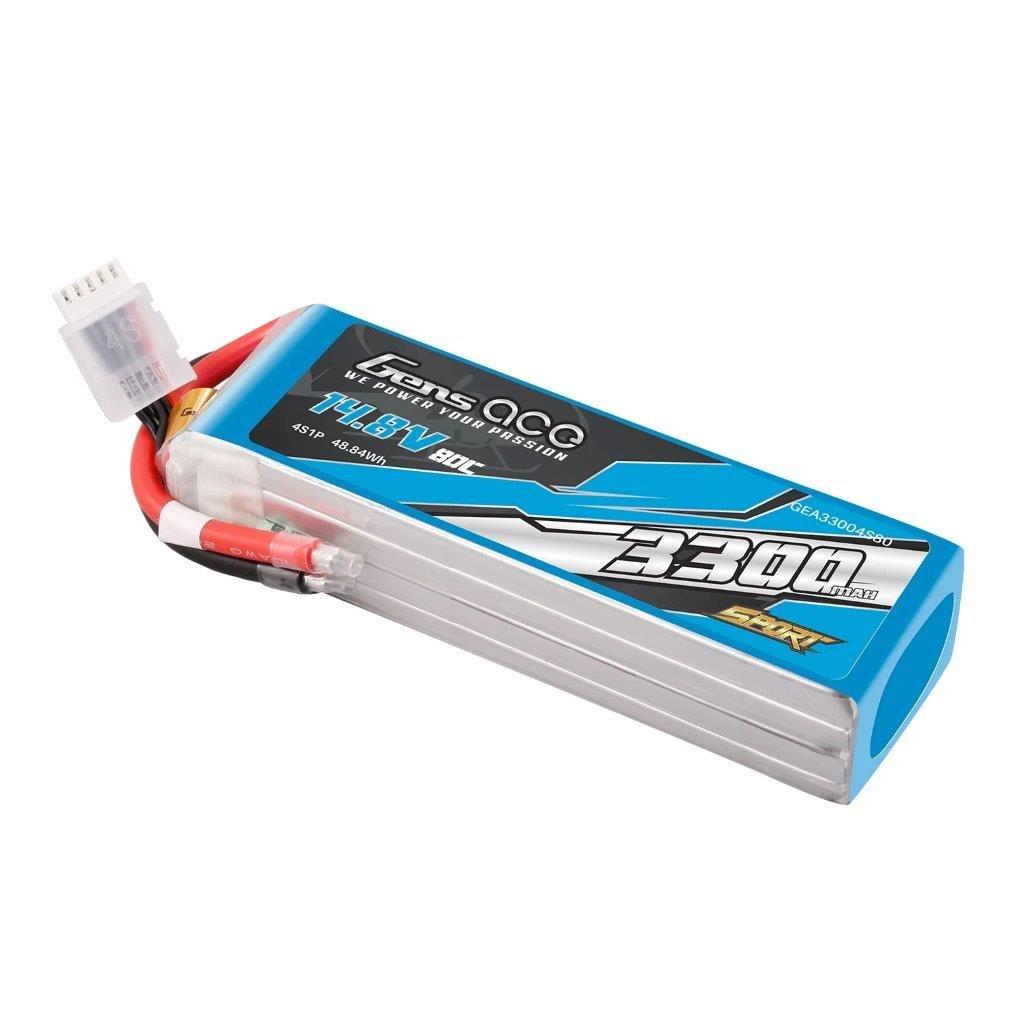 GensAce 3300mAh 4S 14.8V 80C Lipo Battery Pack ( F5B ) - 3