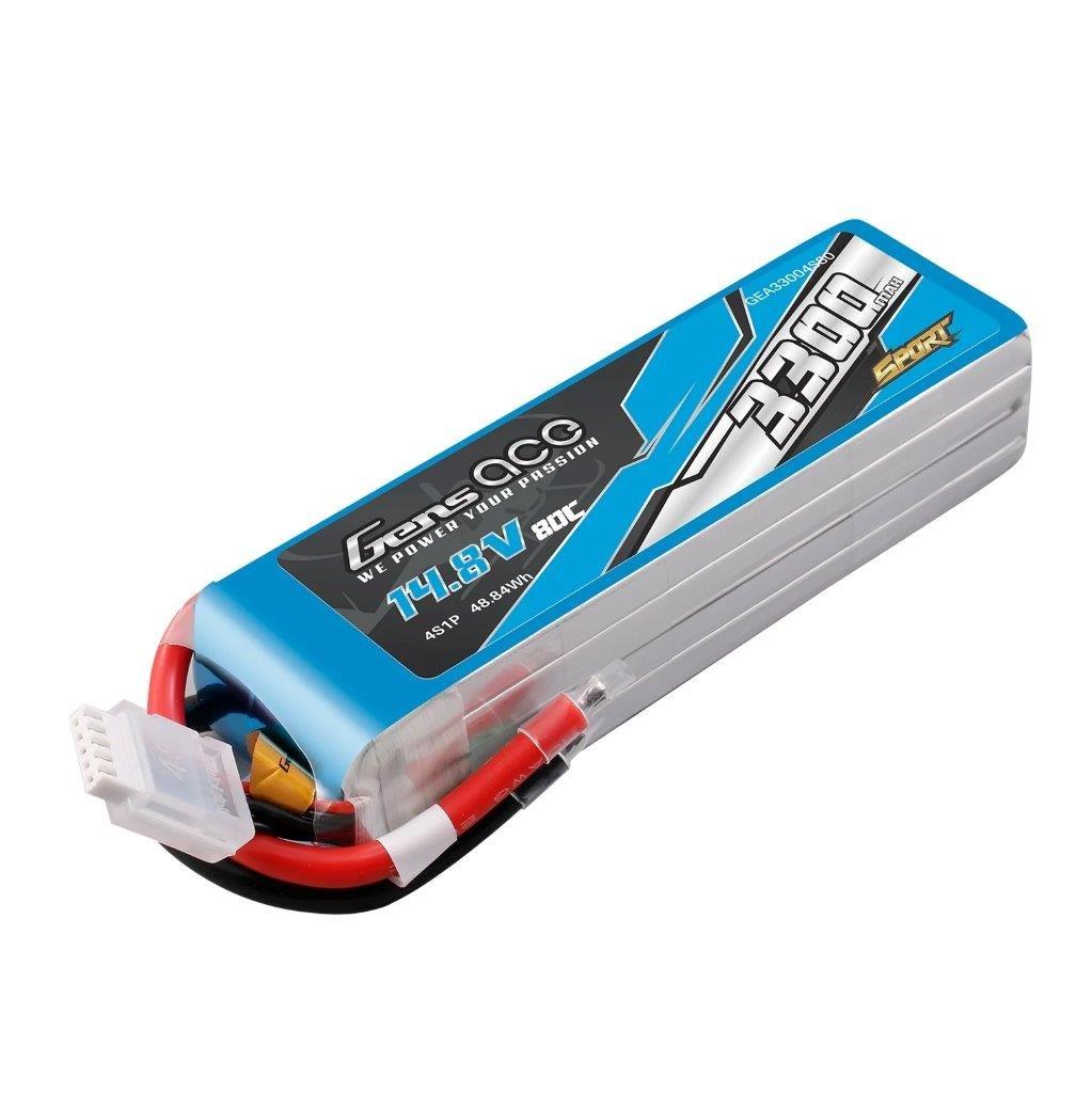 GensAce 3300mAh 4S 14.8V 80C Lipo Battery Pack ( F5B ) - 2