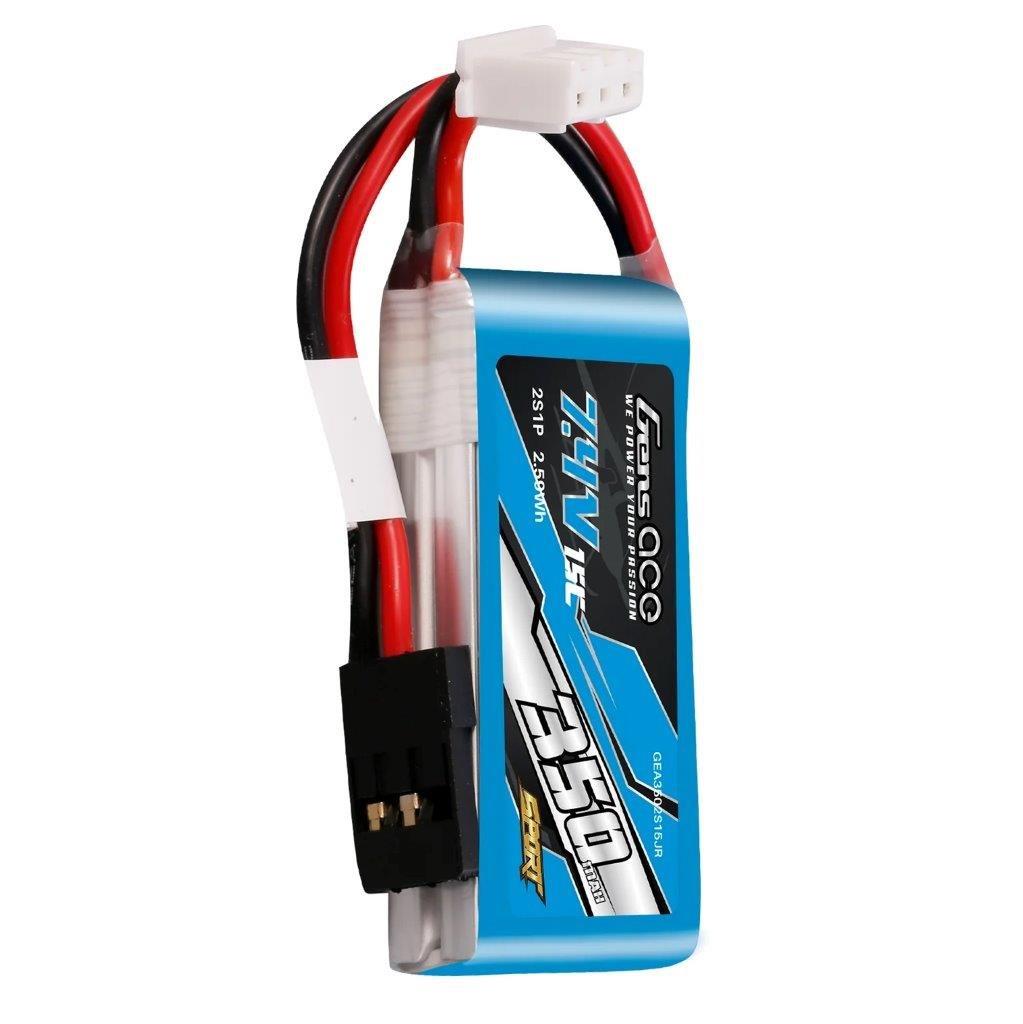 GensAce 350mAh 7.4V 15C 2S1P Lipo Battery Pack (F3K） - 4