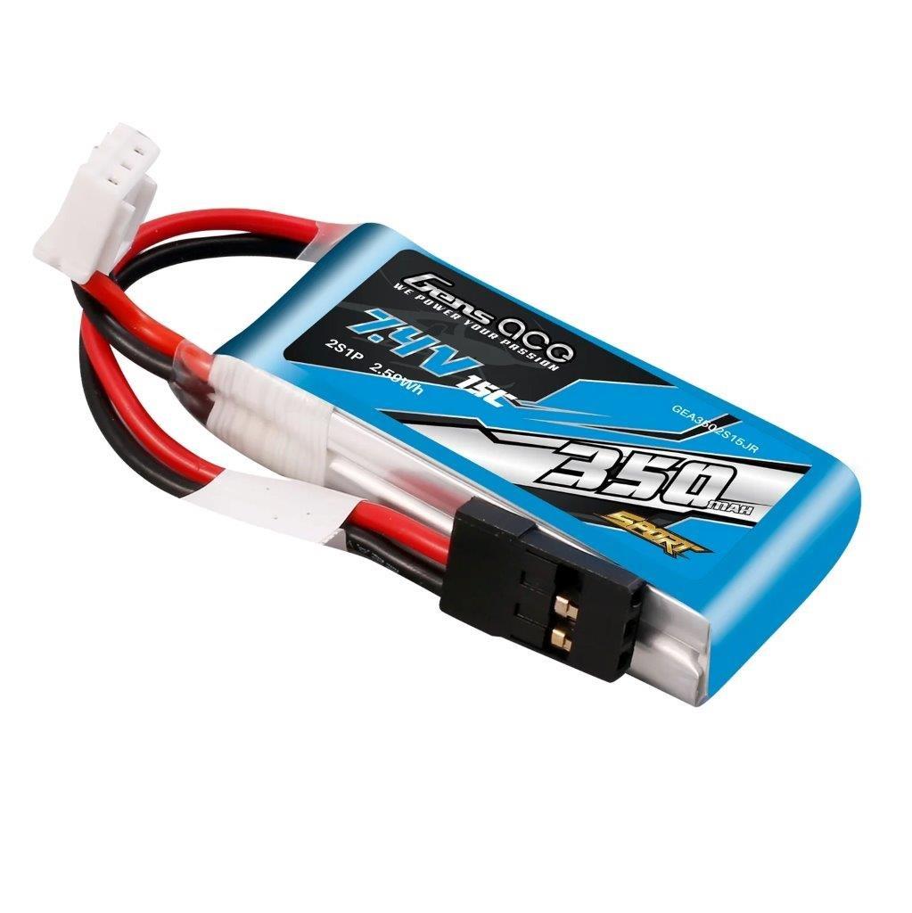 GensAce 350mAh 7.4V 15C 2S1P Lipo Battery Pack (F3K） - 3