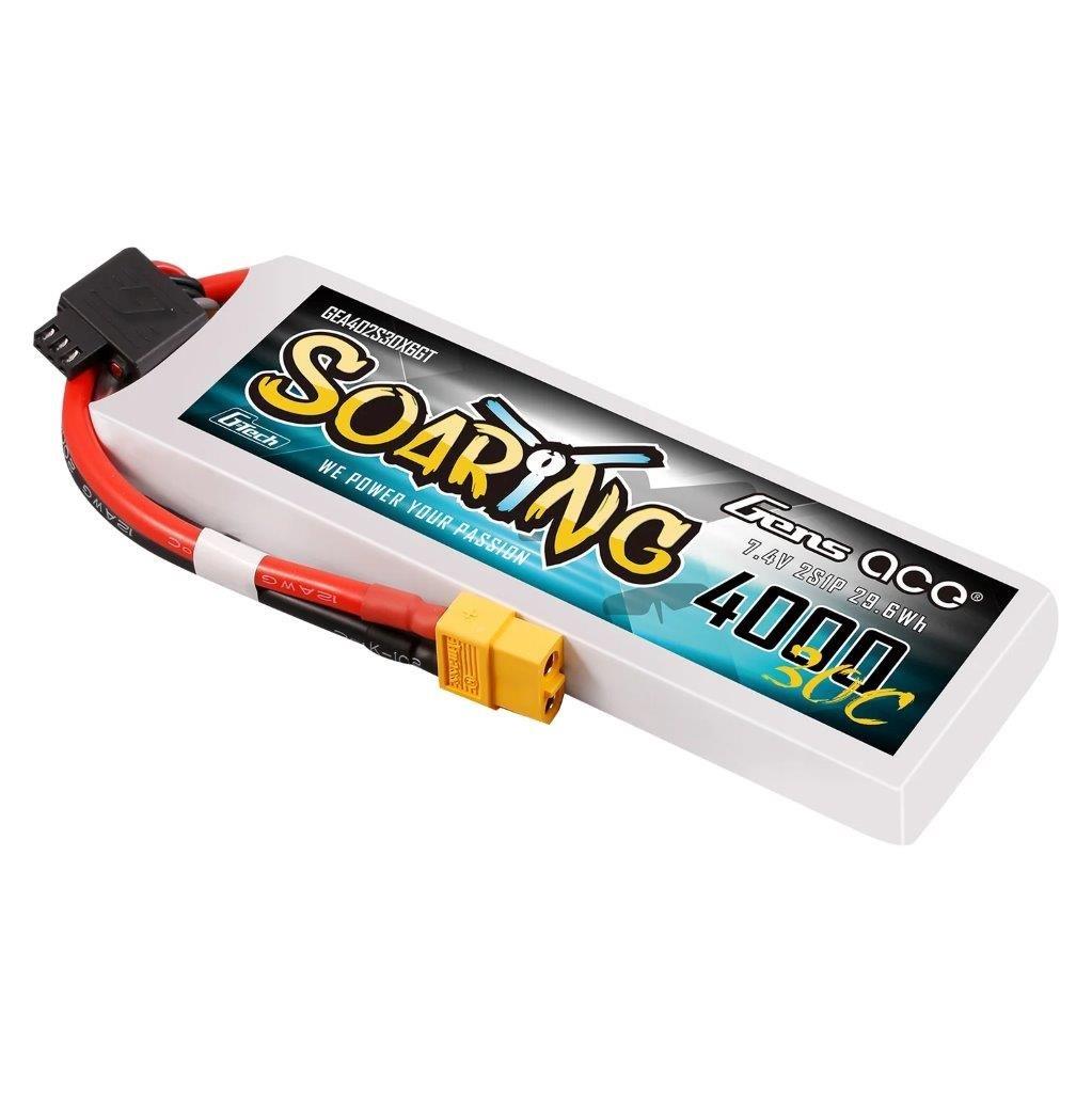 GensAce 4000mAh 2S 30C Lipo Battery with XT60 | Soaring Series | G-Tech - 3
