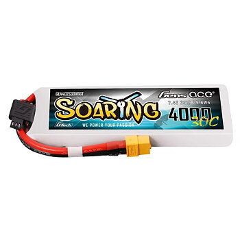 GensAce 4000mAh 2S 30C Lipo Battery with XT60 | Soaring Series | G-Tech