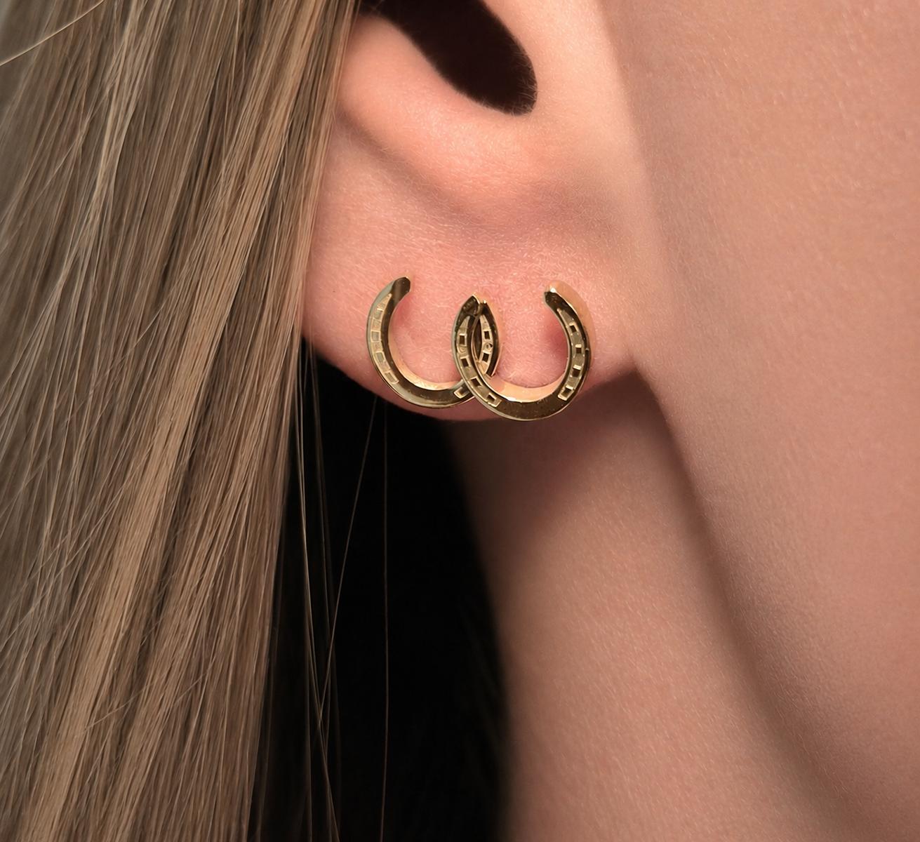 Small Horseshoes Gold - 4