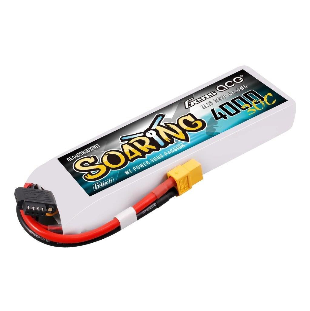 GensAce 4000mAh 3S 30C Lipo Battery with XT60 | Soaring | G-Tech - 2