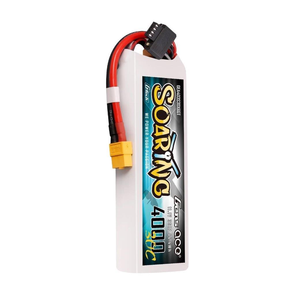 GensAce 4000mAh 3S 30C Lipo Battery with XT60 | Soaring | G-Tech - 4