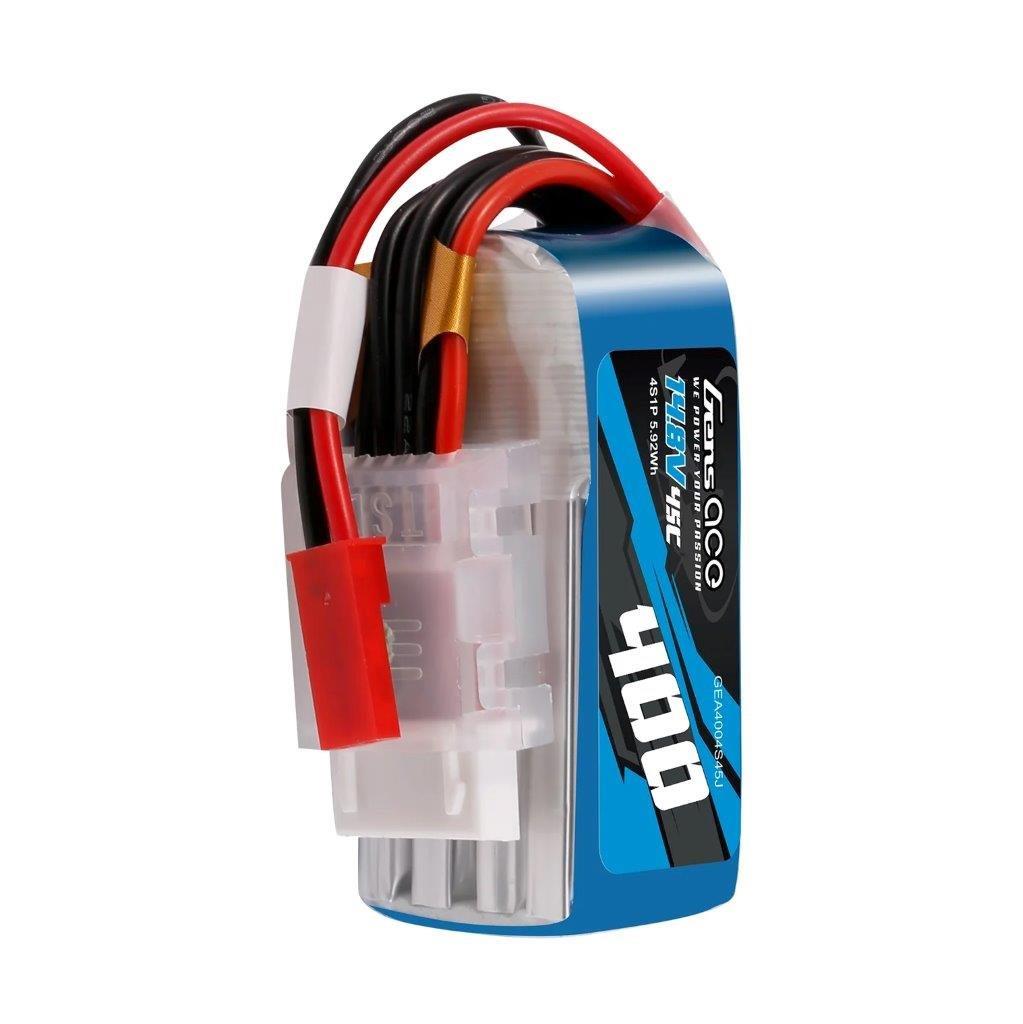 GensAce 400mAh 4S 14.8V 45C Lipo Battery with JST-SYP Plug - 4