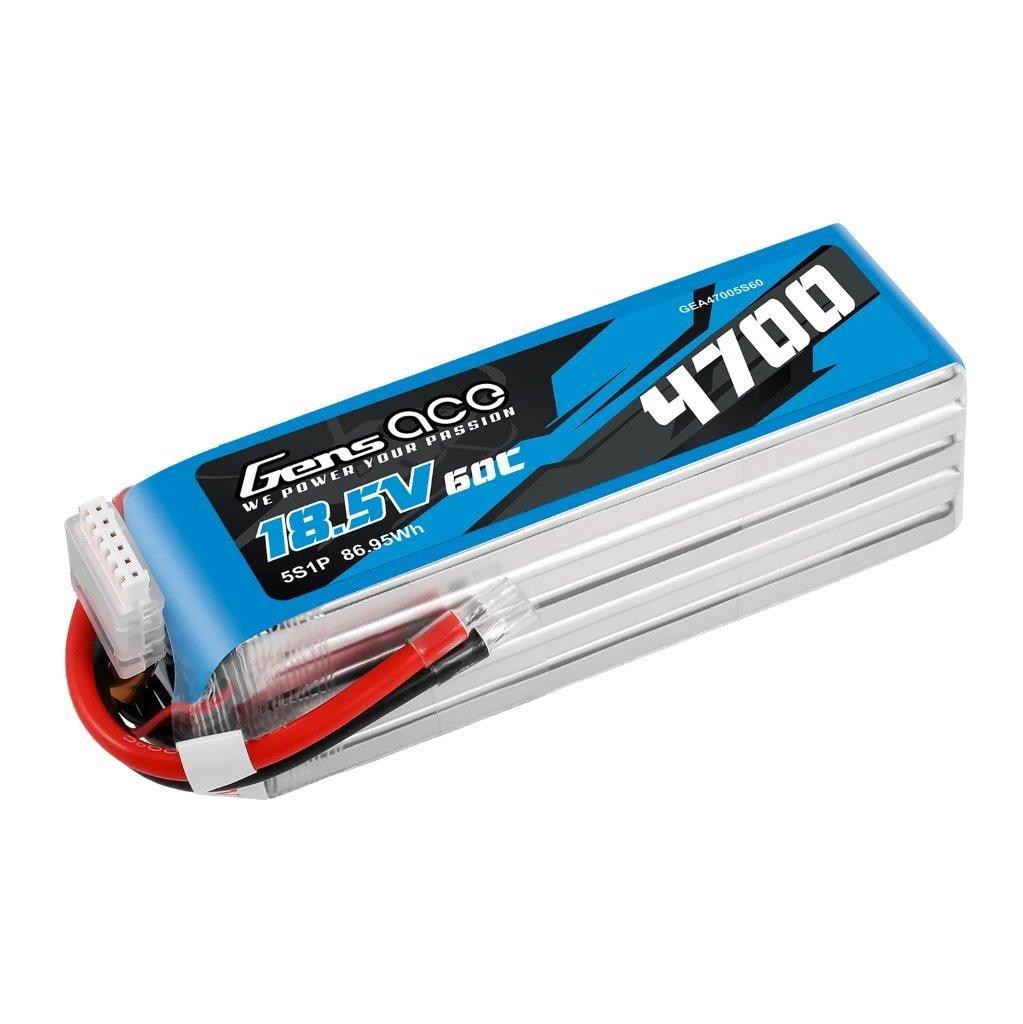 GensAce 4700mAh 18.5V 25C 5S1P Lipo Battery (F3A) - 2