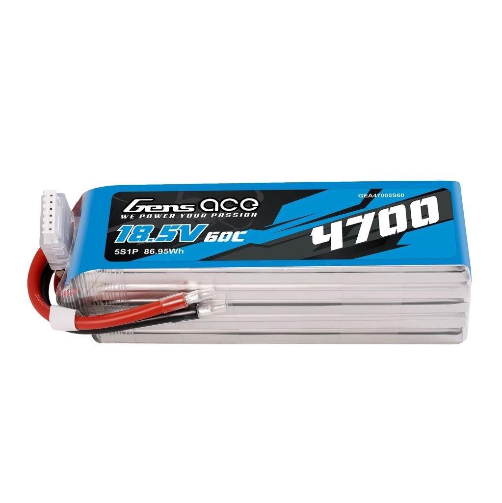 GensAce 4700mAh 18.5V 25C 5S1P Lipo Battery (F3A)