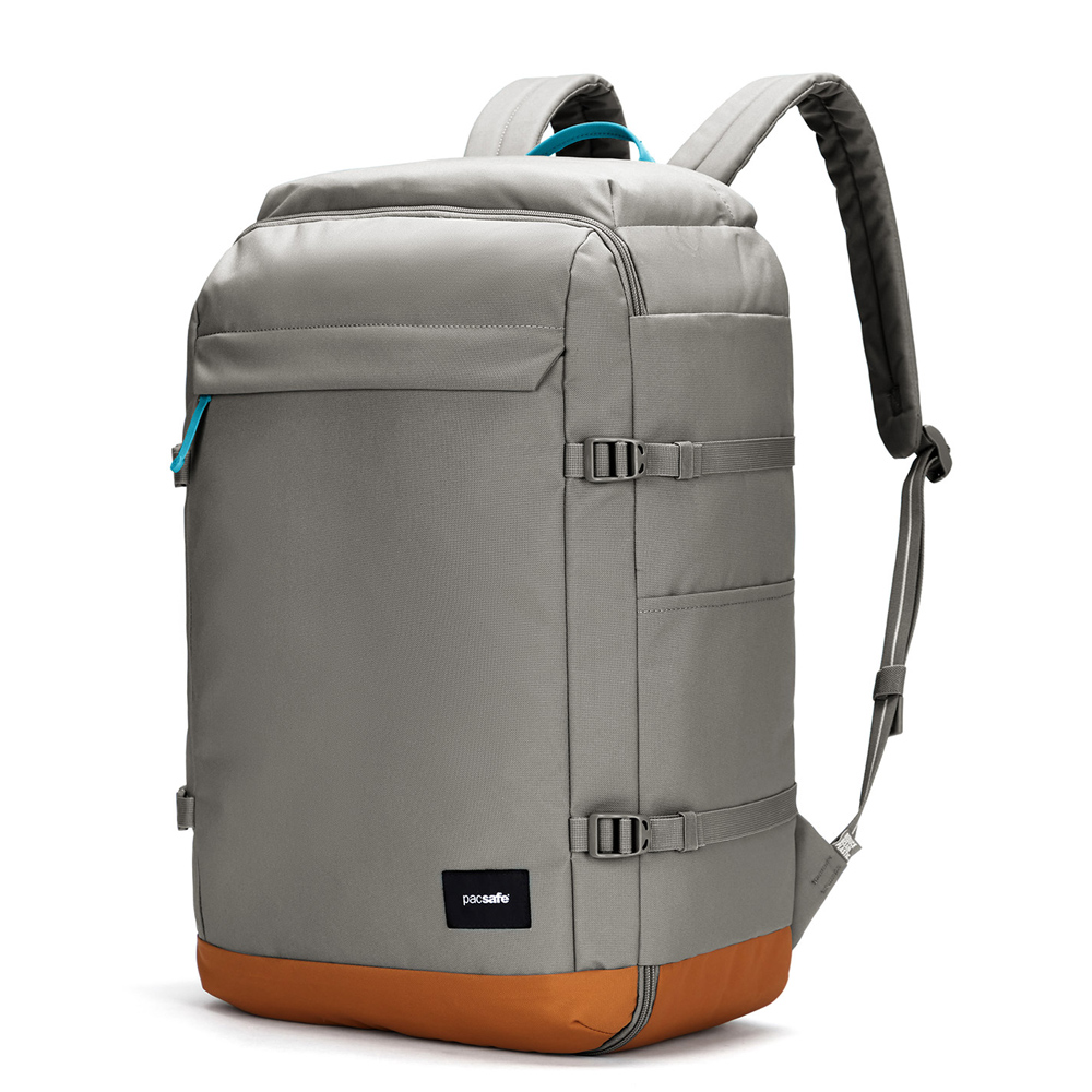Stöldsäker reseryggsäck - PACSAFE GO 44L anti-theft carry on backpack Stone - 6