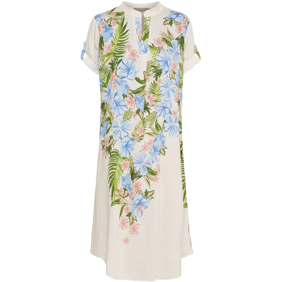 MdcDina beige klänning med blommor - 2