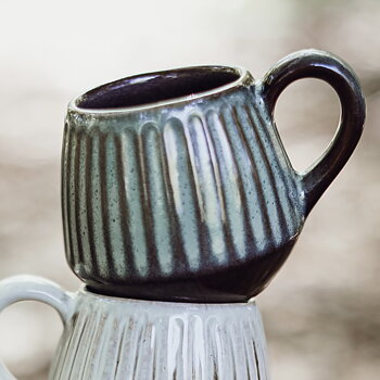 Brew Kopp i Stengods Grön/Brun