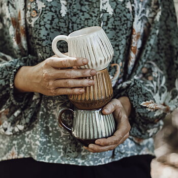 Brew Kopp i Stengods Beige