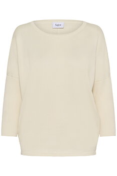 MilaSZ R-Neck Pullover Seedpearl Melange