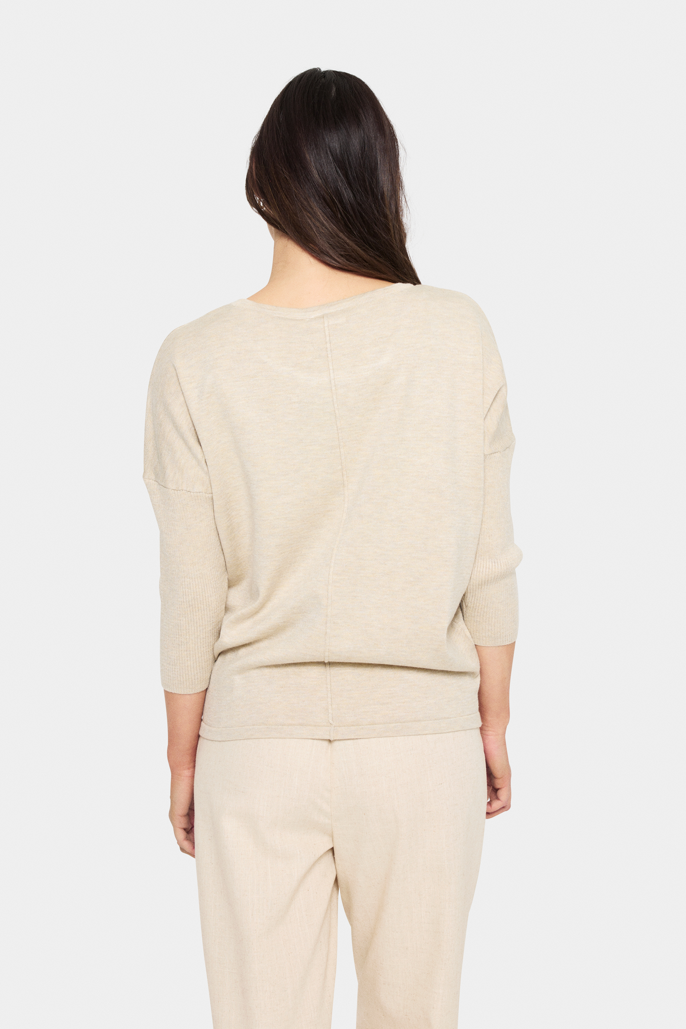 MilaSZ R-Neck Pullover Jojoba Melange - 6