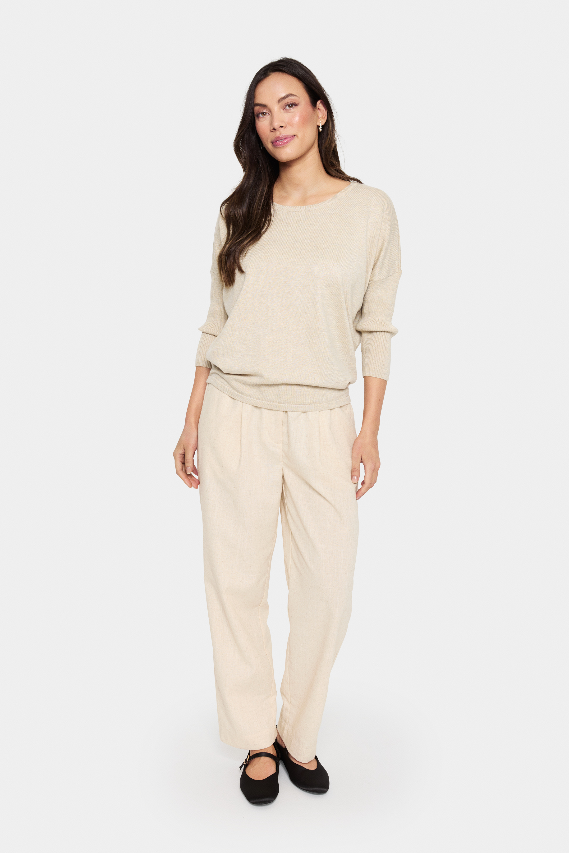 MilaSZ R-Neck Pullover Jojoba Melange - 4