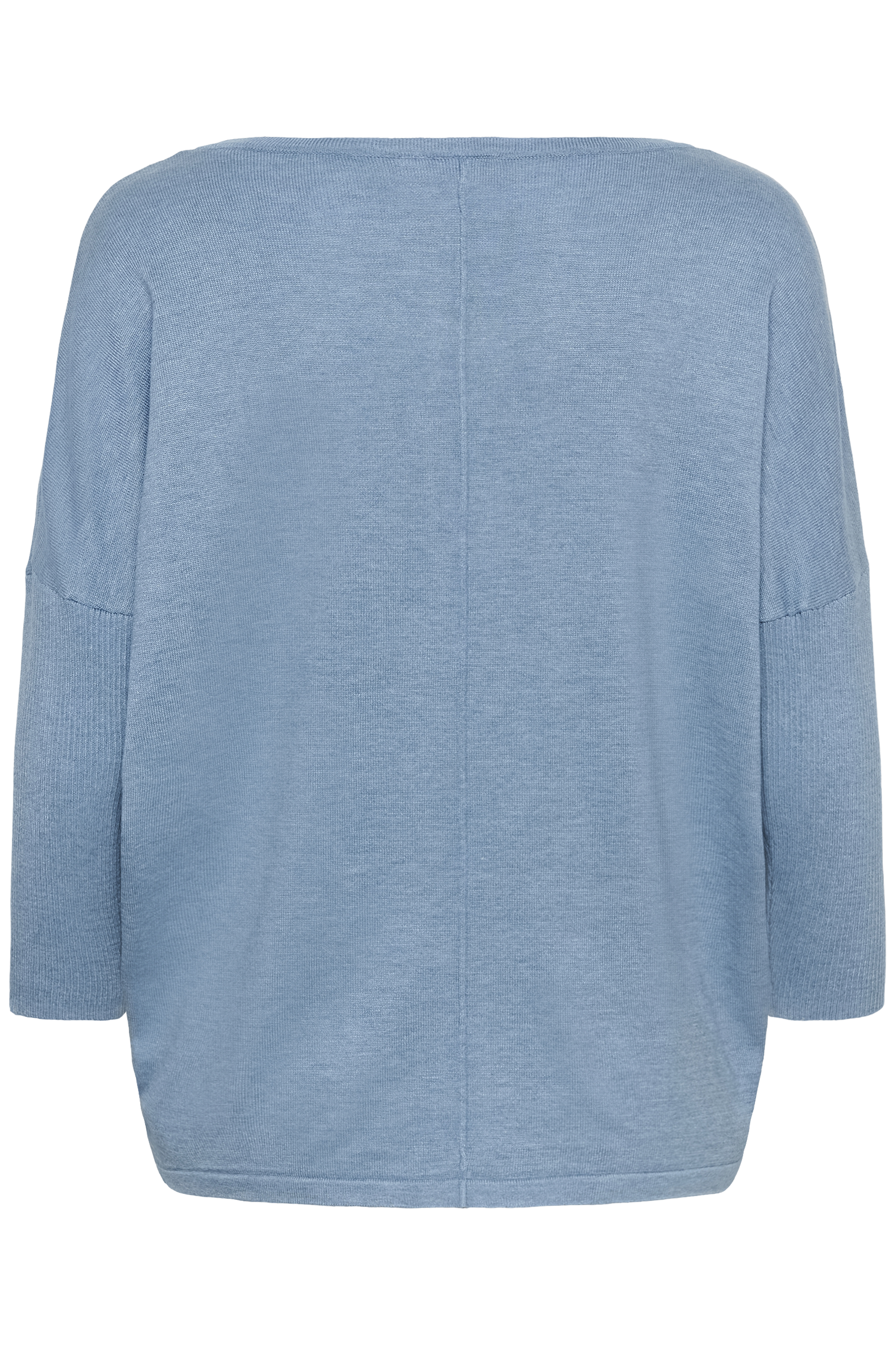 MilaSZ R-Neck Pullover Blue Shadow Melange - 2
