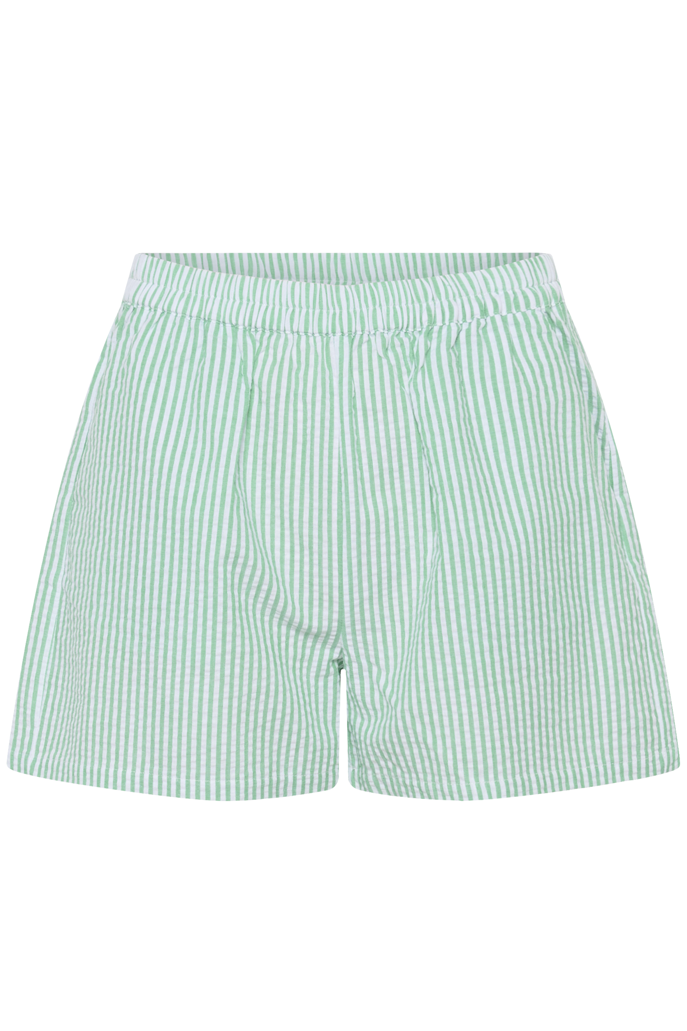 ElmikoSZ Shorts Pistachio Green White Stripe